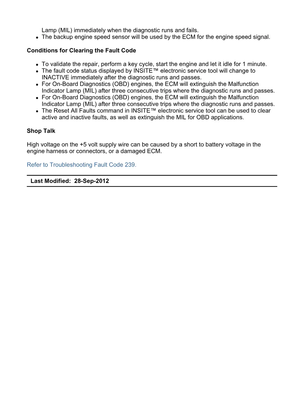 Cummins ISX15 code 239 troubleshooting document, 10 pages – PDF - preview page 2 of 3