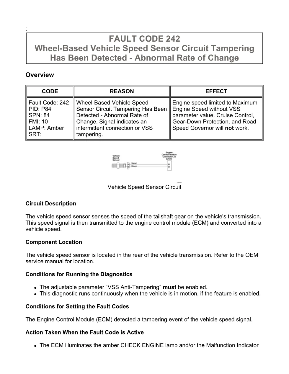 Cummins ISX15 code 242 troubleshooting document, 13 pages – PDF - preview page 1 of 3