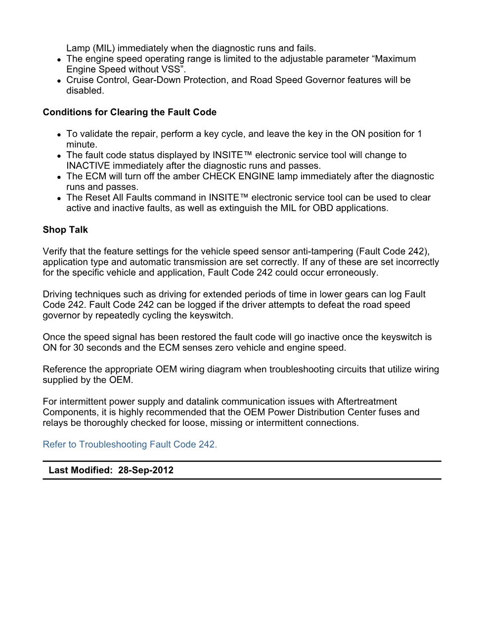 Cummins ISX15 code 242 troubleshooting document, 13 pages – PDF - preview page 2 of 3