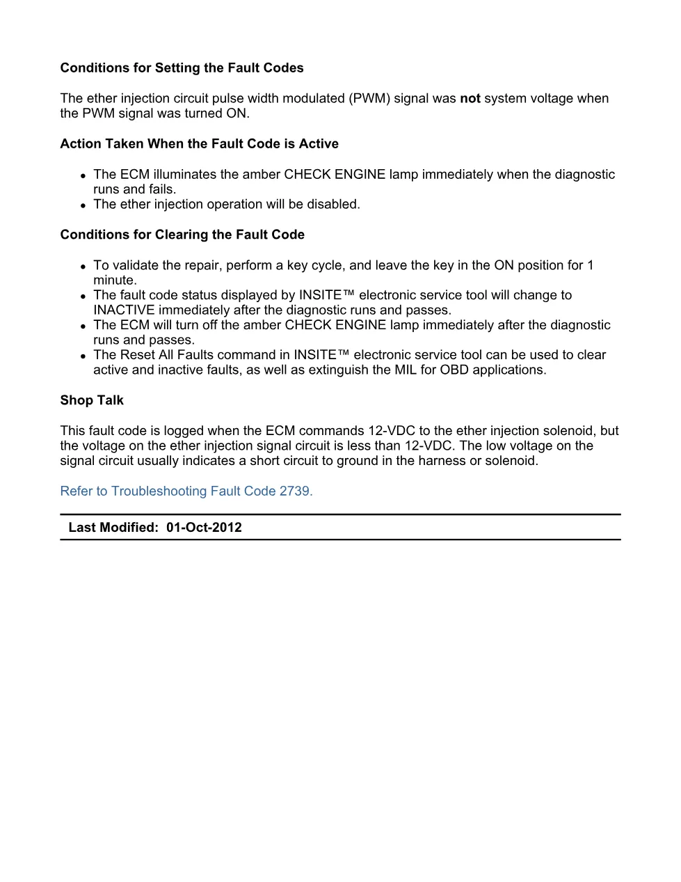 Cummins ISX15 code 2739 troubleshooting document, 14 pages – PDF - preview page 2 of 3