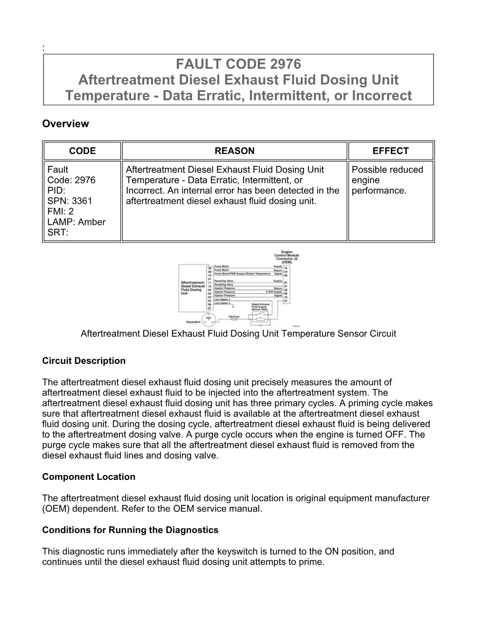 Cummins ISX15 code 2976 troubleshooting document, 10 pages – PDF - preview page 1 of 3