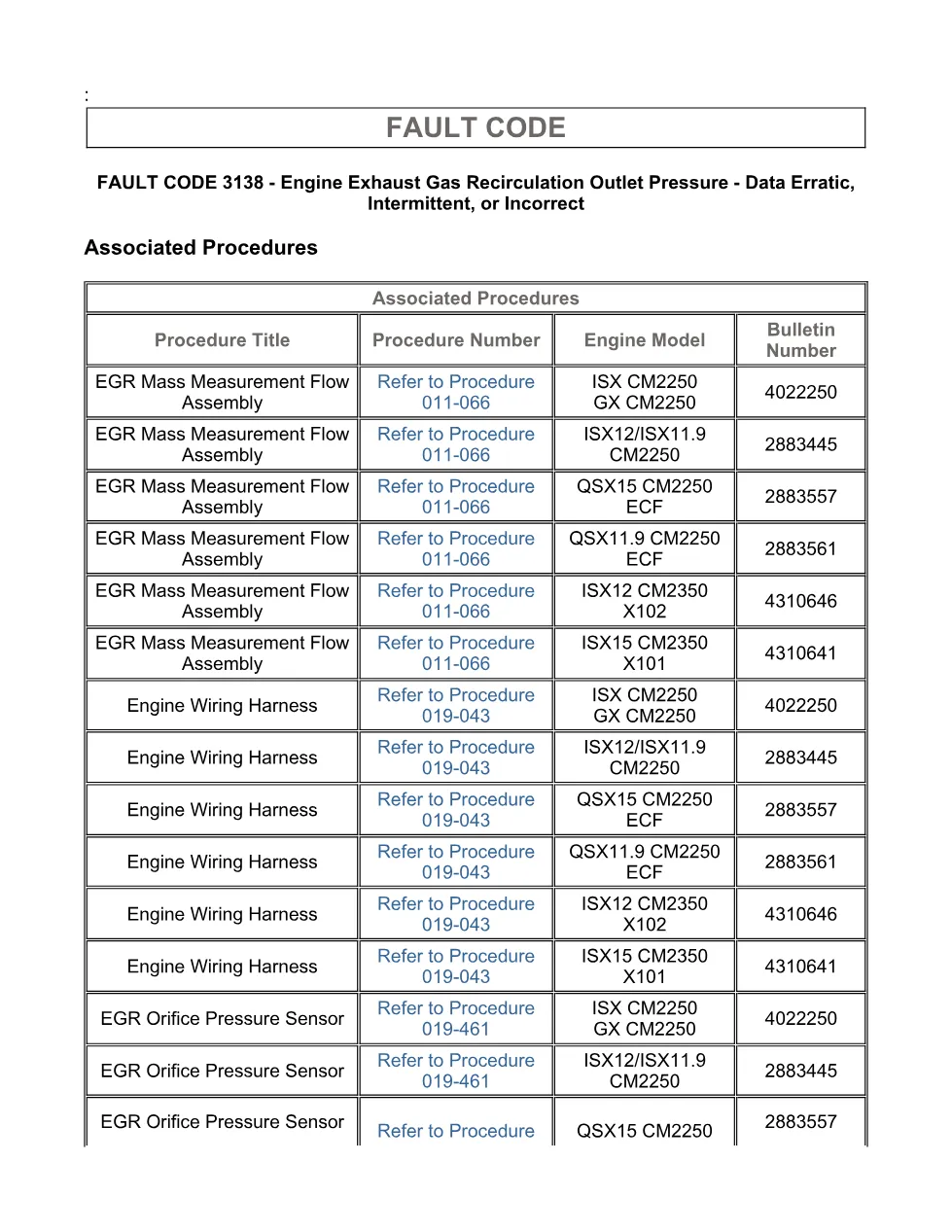 Cummins ISX15 code 3138 troubleshooting document, 13 pages – PDF - page 3 is available after signing in