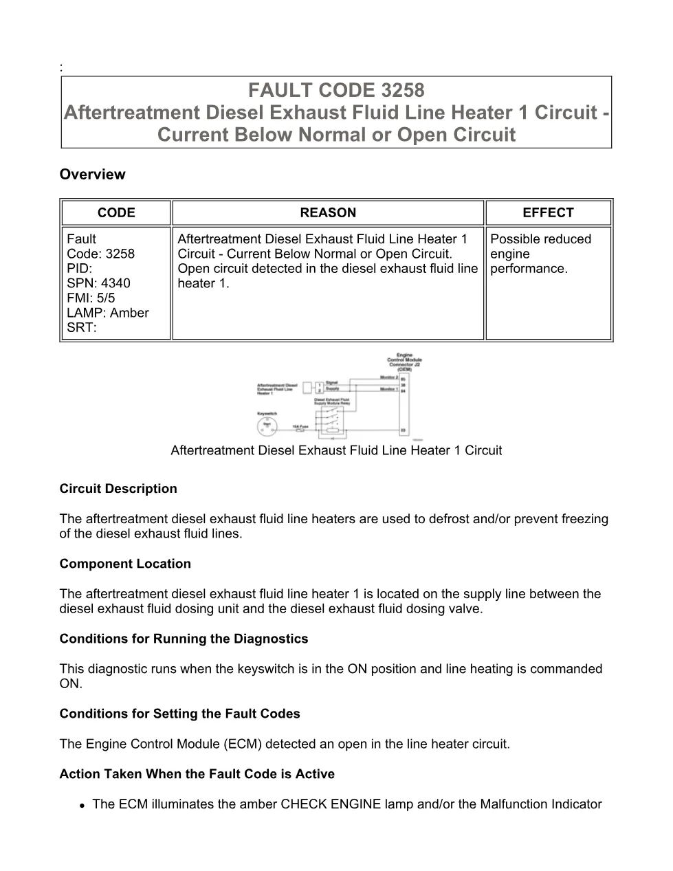 Cummins ISX15 code 3258 troubleshooting document, 18 pages – PDF - preview page 1 of 3