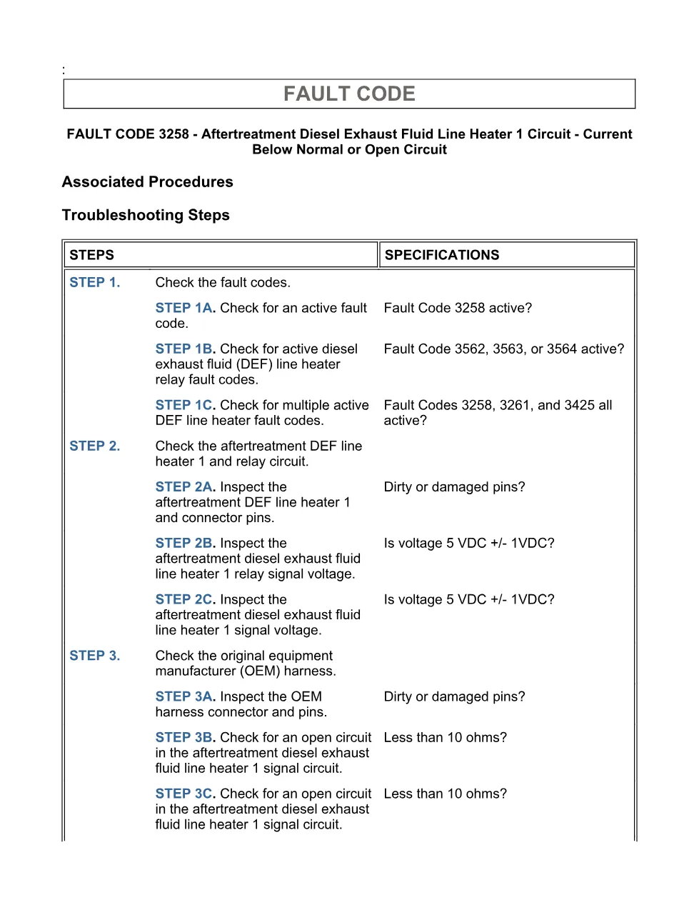 Cummins ISX15 code 3258 troubleshooting document, 18 pages – PDF - page 3 is available after signing in