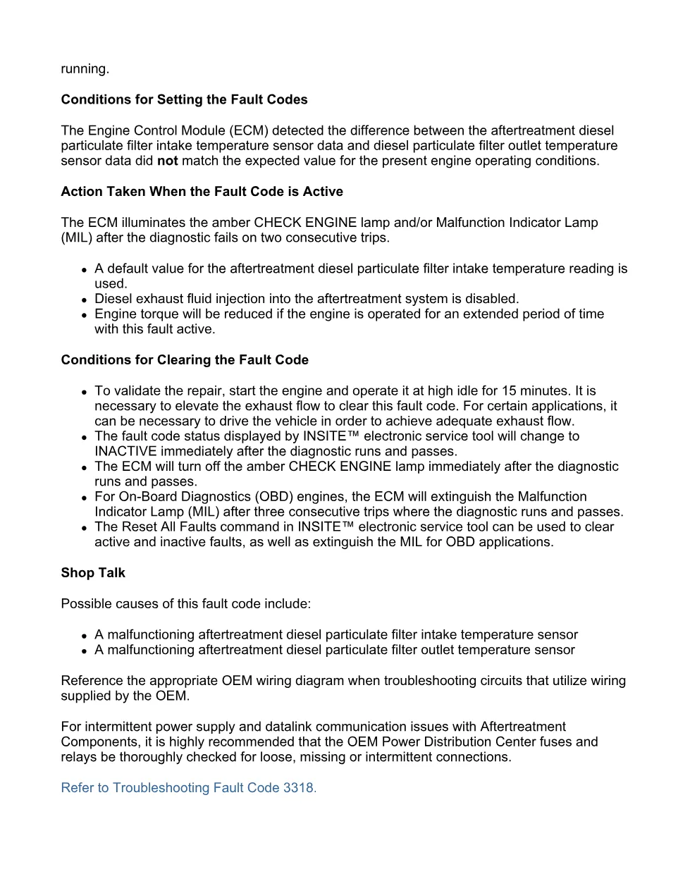 Cummins ISX15 code 3318 troubleshooting document, 7 pages – PDF - preview page 2 of 3