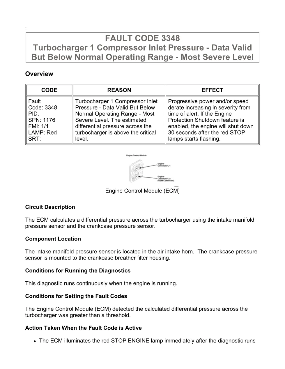 Cummins ISX15 code 3348 troubleshooting document, 13 pages – PDF - preview page 1 of 3