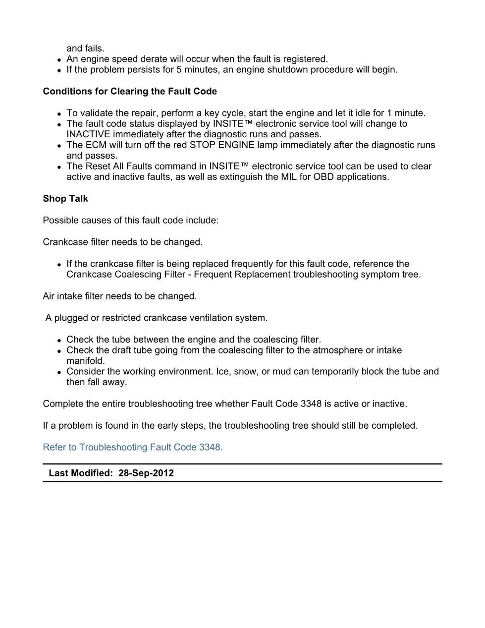 Cummins ISX15 code 3348 troubleshooting document, 13 pages – PDF - preview page 2 of 3