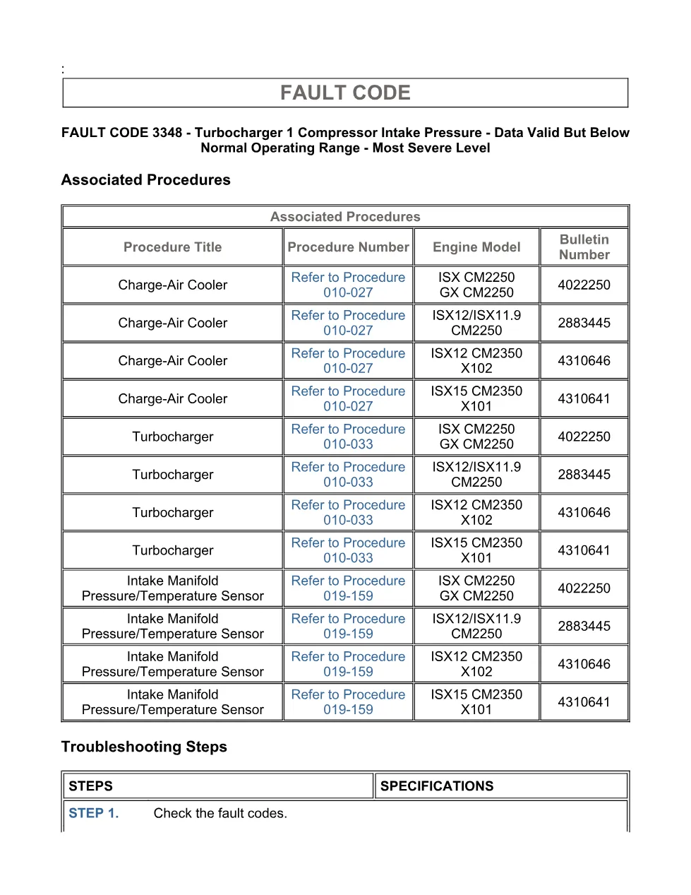 Cummins ISX15 code 3348 troubleshooting document, 13 pages – PDF - page 3 is available after signing in
