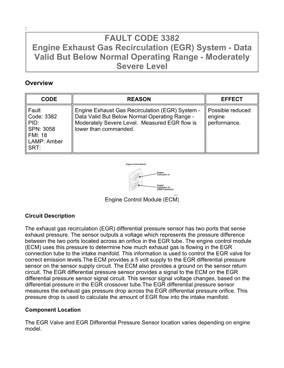 Cummins ISX15 code 3382 troubleshooting document, 18 pages – PDF - preview page 1 of 3