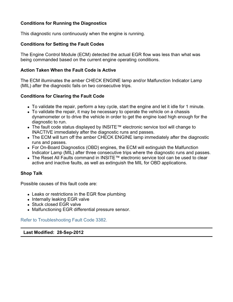 Cummins ISX15 code 3382 troubleshooting document, 18 pages – PDF - preview page 2 of 3