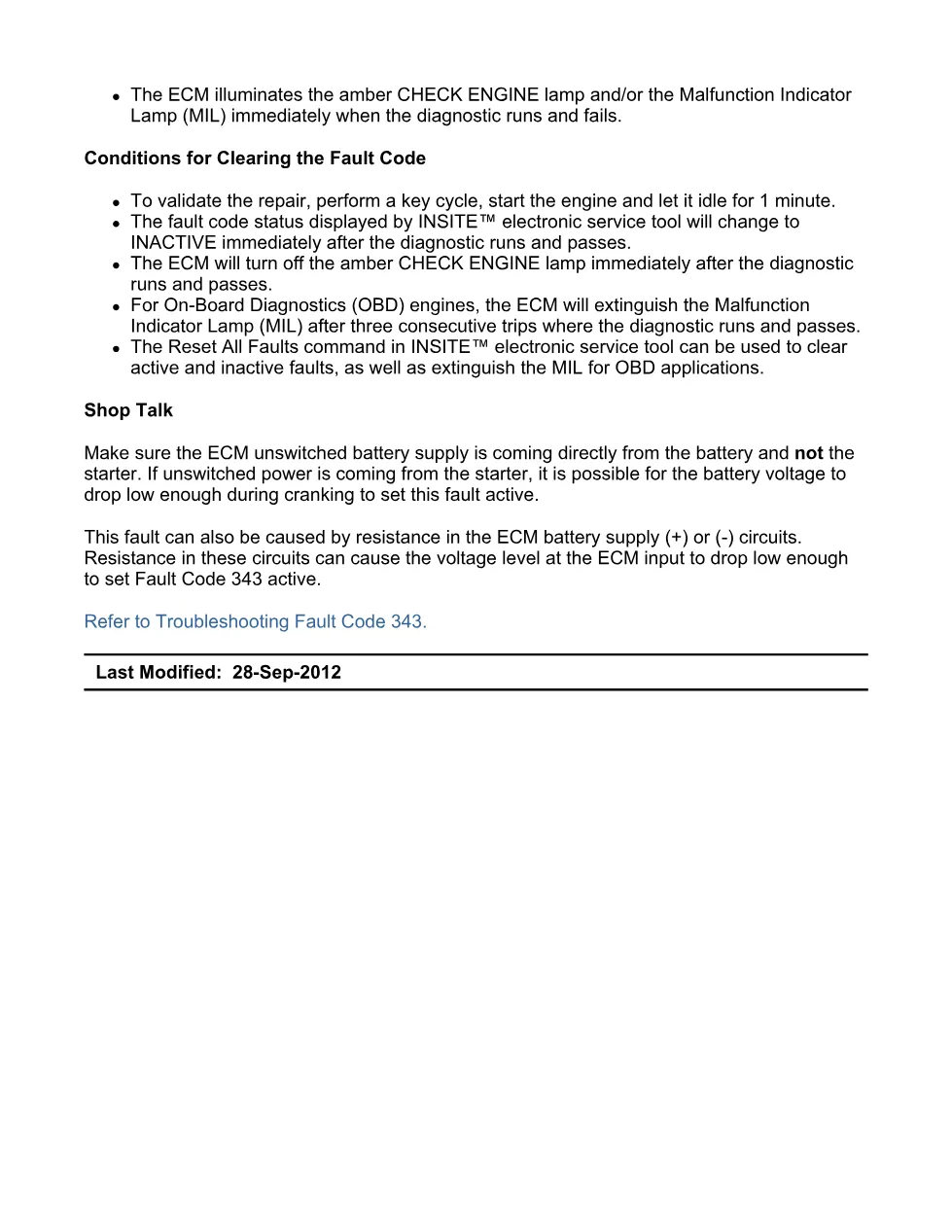 Cummins ISX15 code 343 troubleshooting document, 16 pages – PDF - preview page 2 of 3