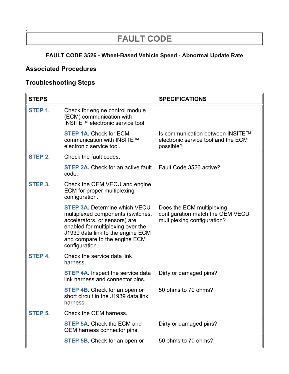 Cummins ISX15 code 3526 troubleshooting document, 14 pages – PDF - page 3 is available after signing in