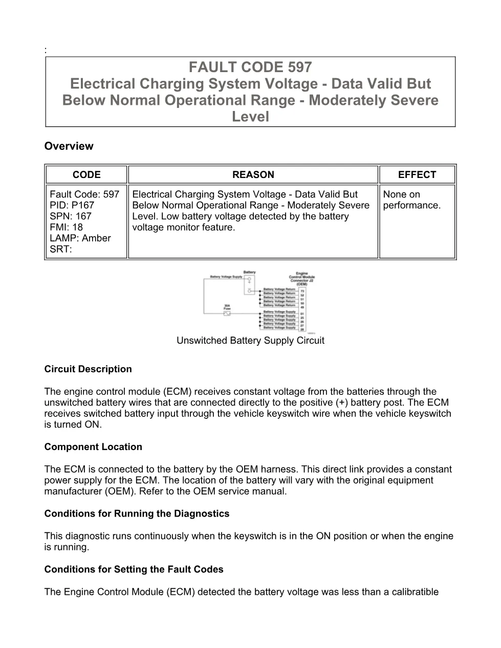 Cummins ISX15 code 597 troubleshooting document, 11 pages – PDF - preview page 1 of 3