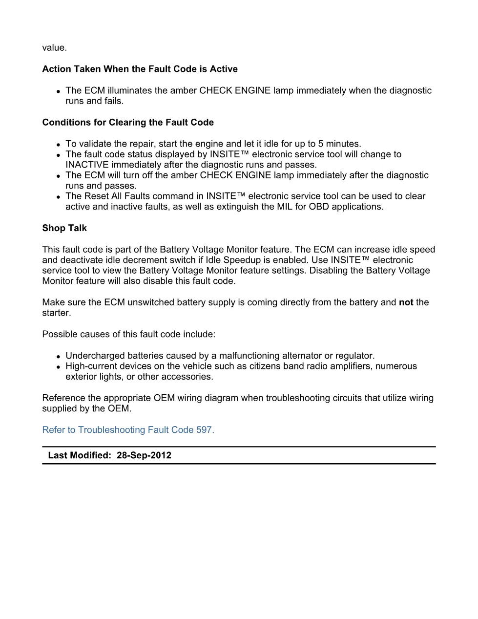 Cummins ISX15 code 597 troubleshooting document, 11 pages – PDF - preview page 2 of 3