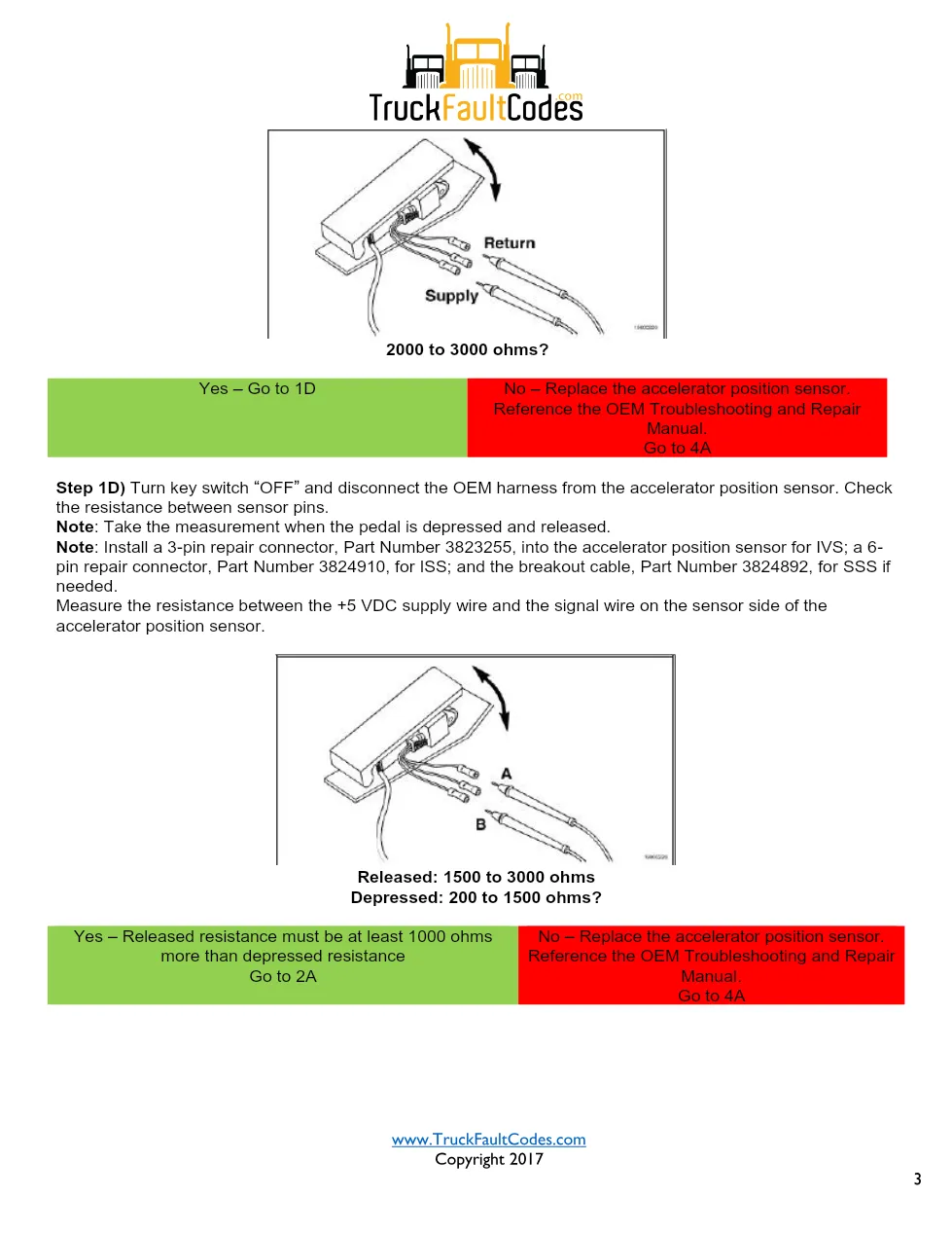 Cummins M11 fault 131 — Accelerator position sensor circuit (SPN - page 3 is available after signing in