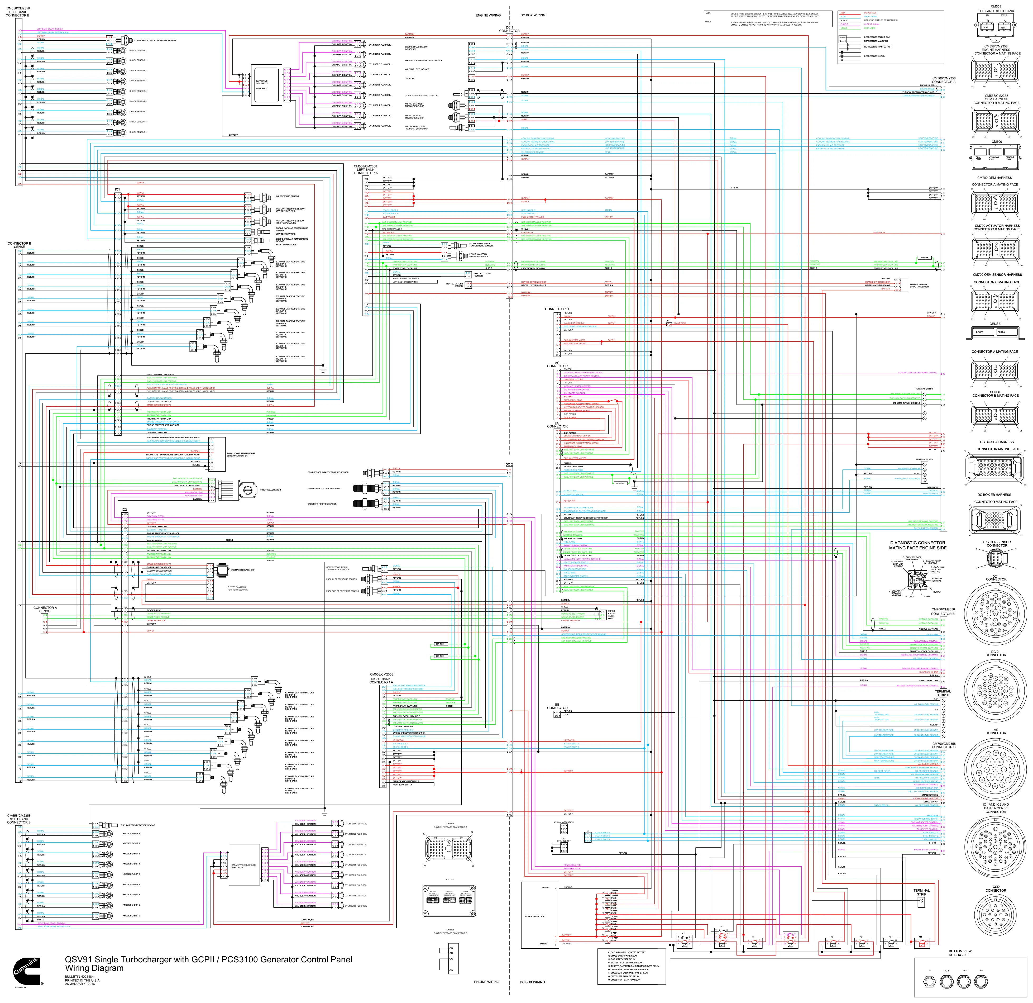 Cummins QSC81G CM558 MCM700 wiring document – 4021484 – PDF, 1 - page 1 is available after signing in