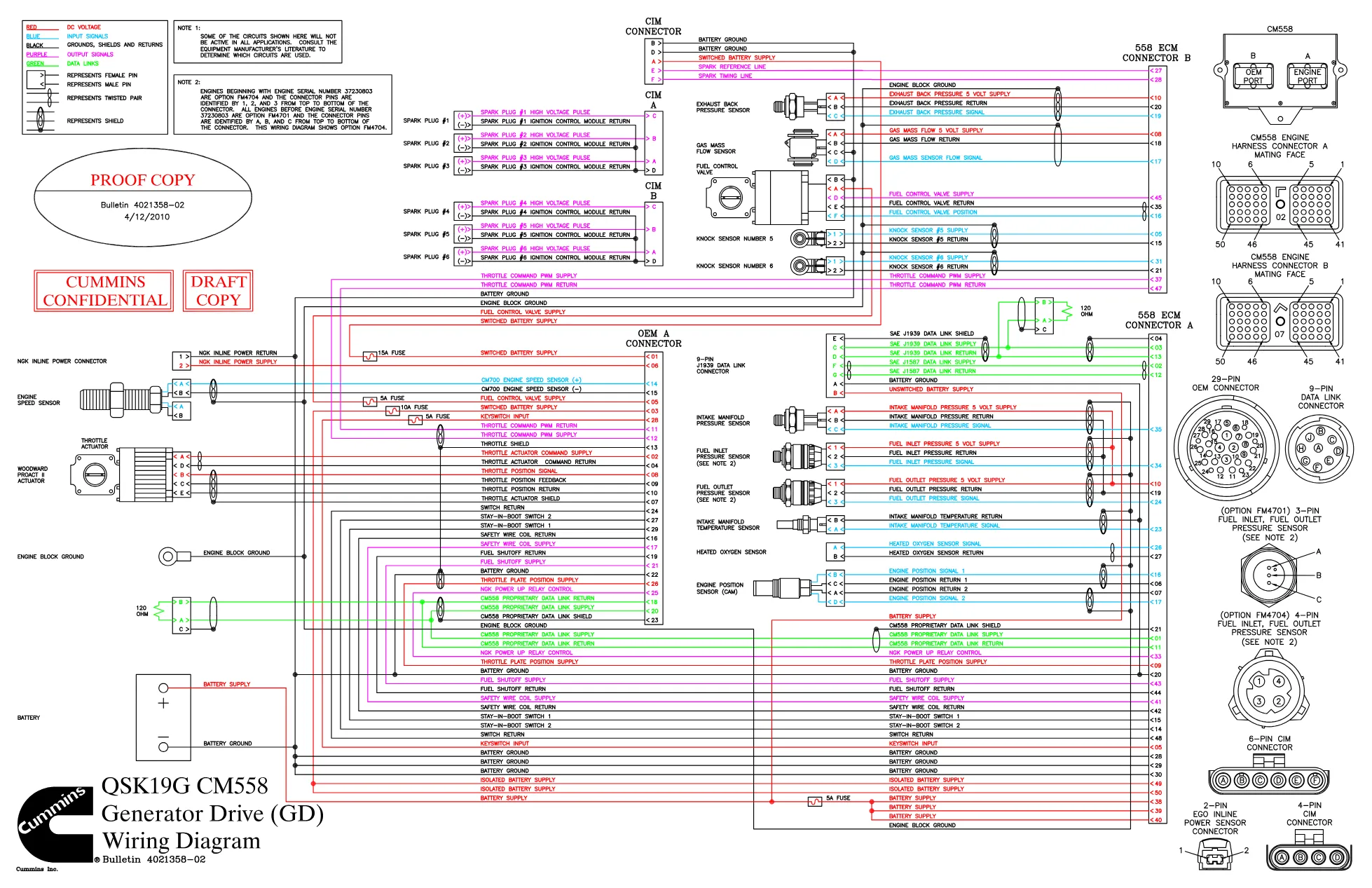 Cummins QSK19G CM558 GDRIVE wiring document – 4021358 – PDF, 1 - page 1 is available after signing in