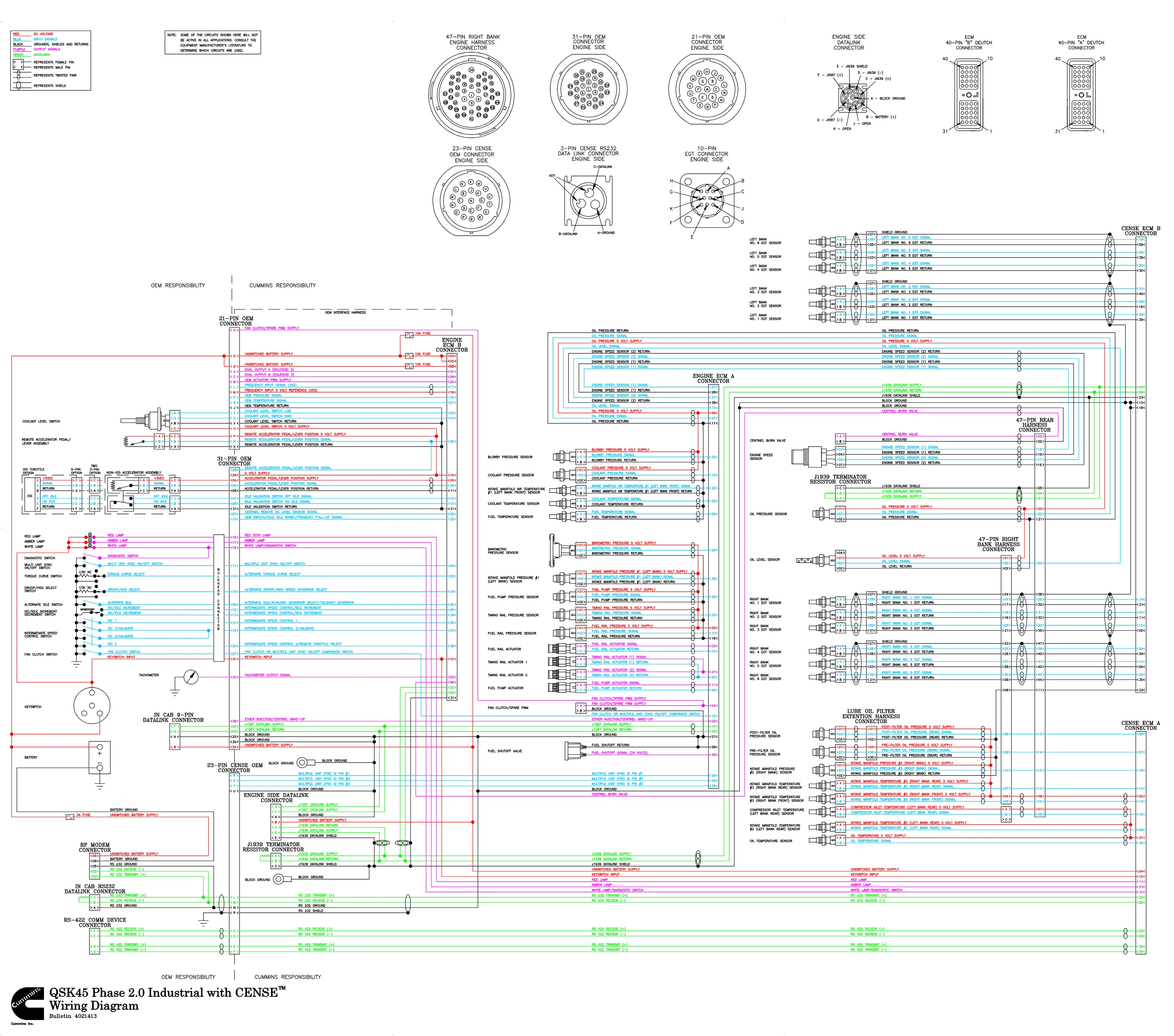 Cummins QSK45 Cense Document — 4021413 — PDF, 1 page – Official - page 1 is available after signing in