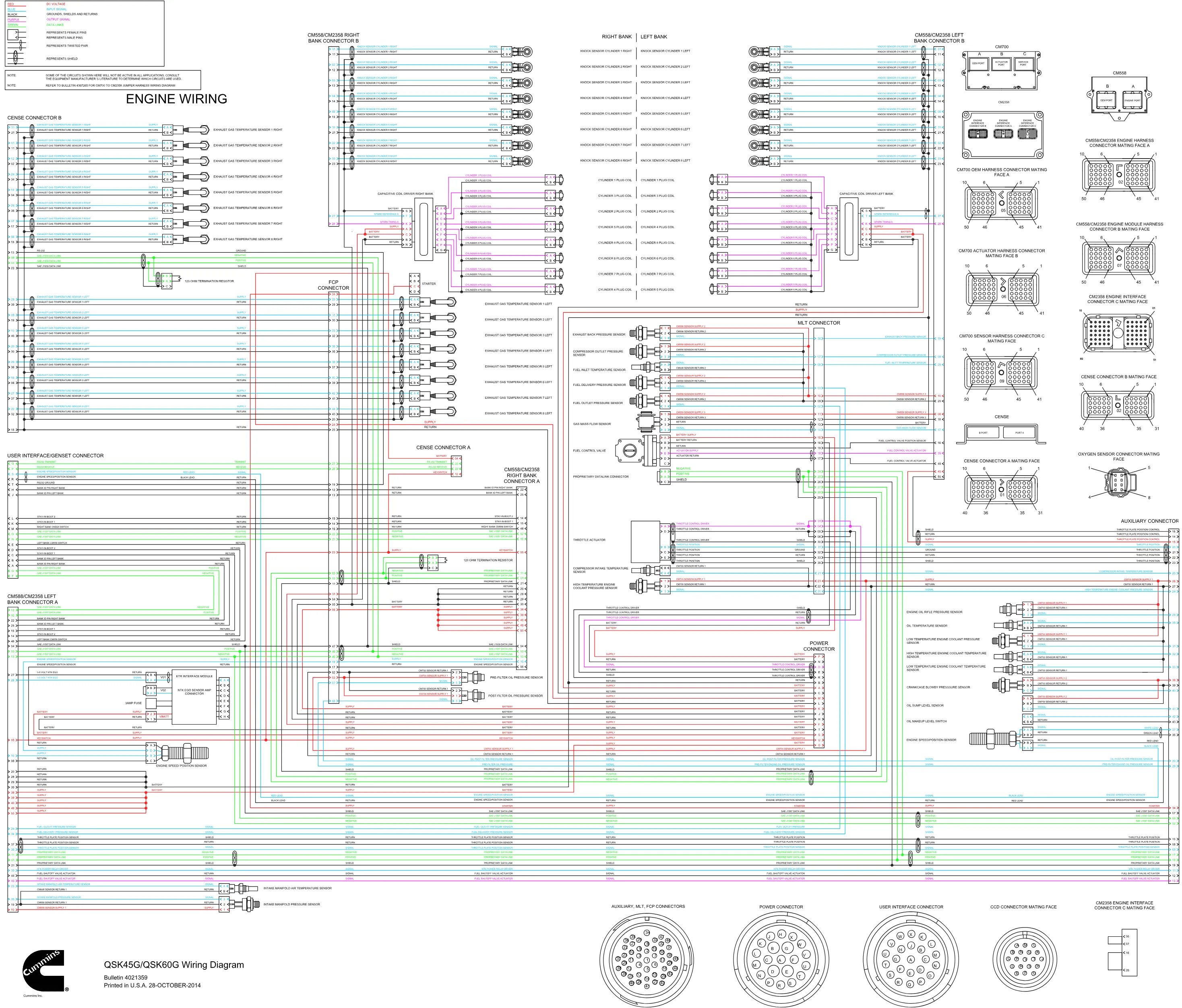 Cummins QSK45G QSK60G CM558 wiring document – 4021359 – PDF, 1 - page 1 is available after signing in