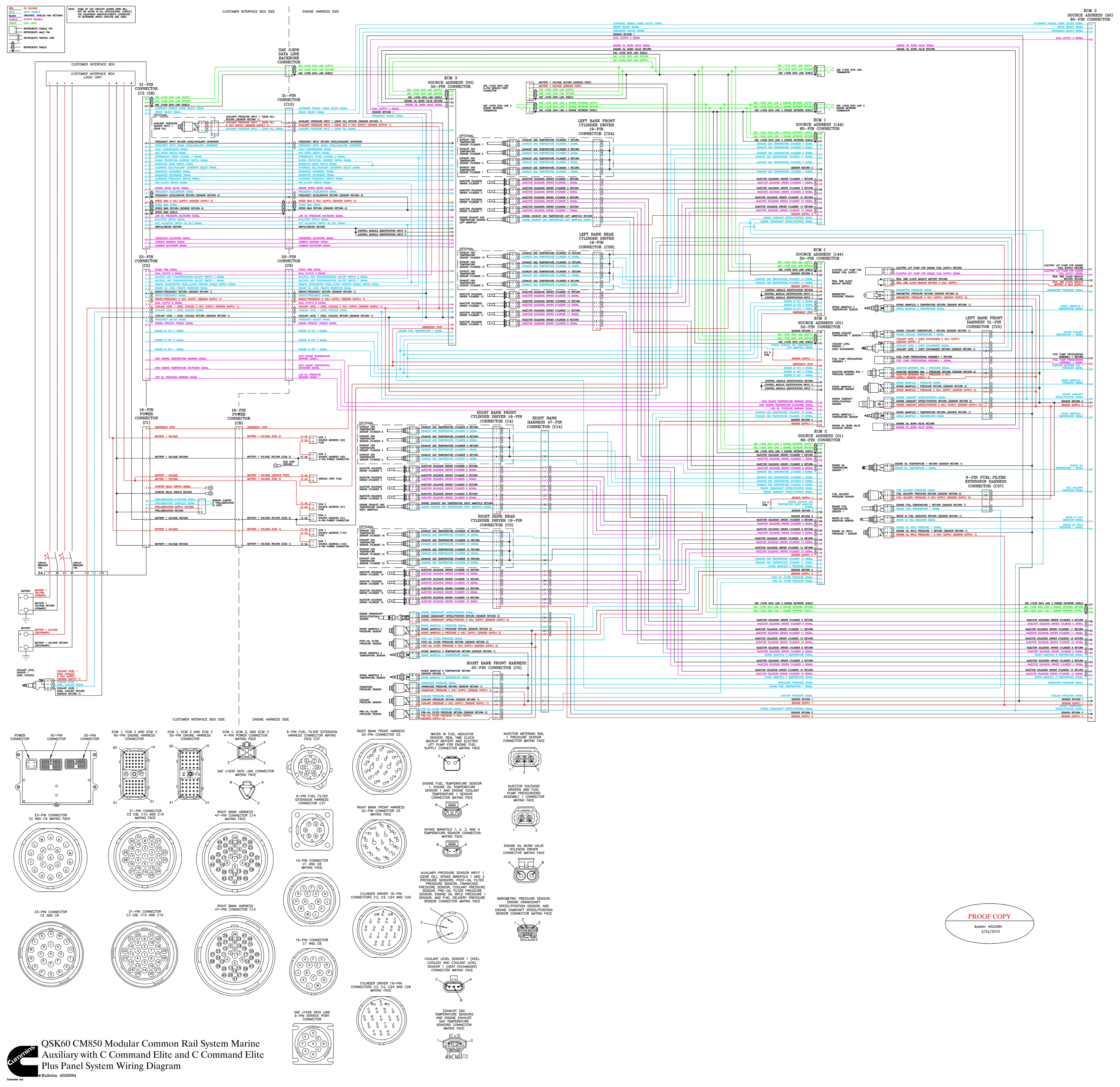 Cummins QSK60 CM850 COMMAND wiring document – 4022084 – PDF, 1 - page 1 is available after signing in