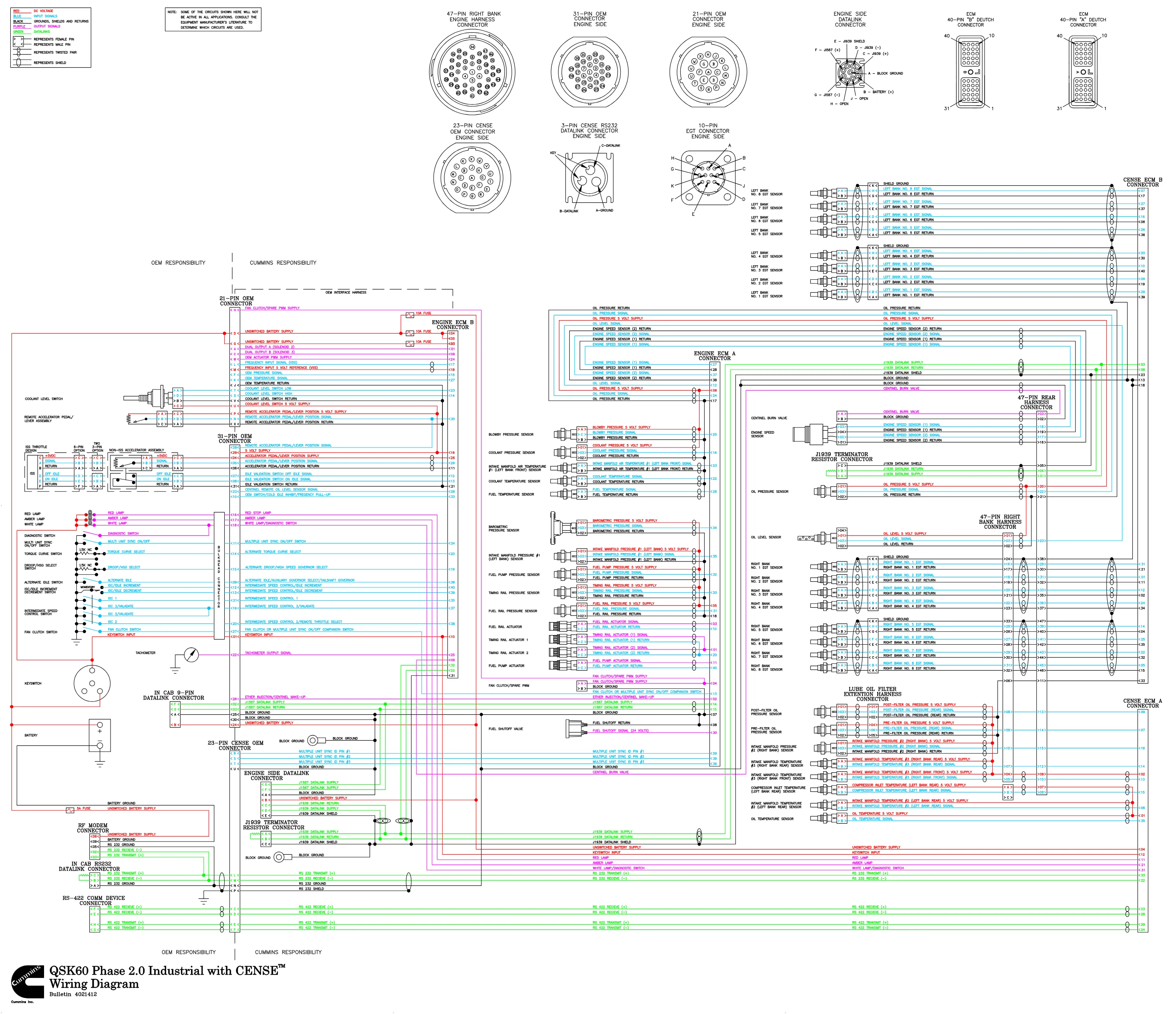 Cummins QSK60 manual document 4021412 — PDF, 1 page – Official - page 1 is available after signing in