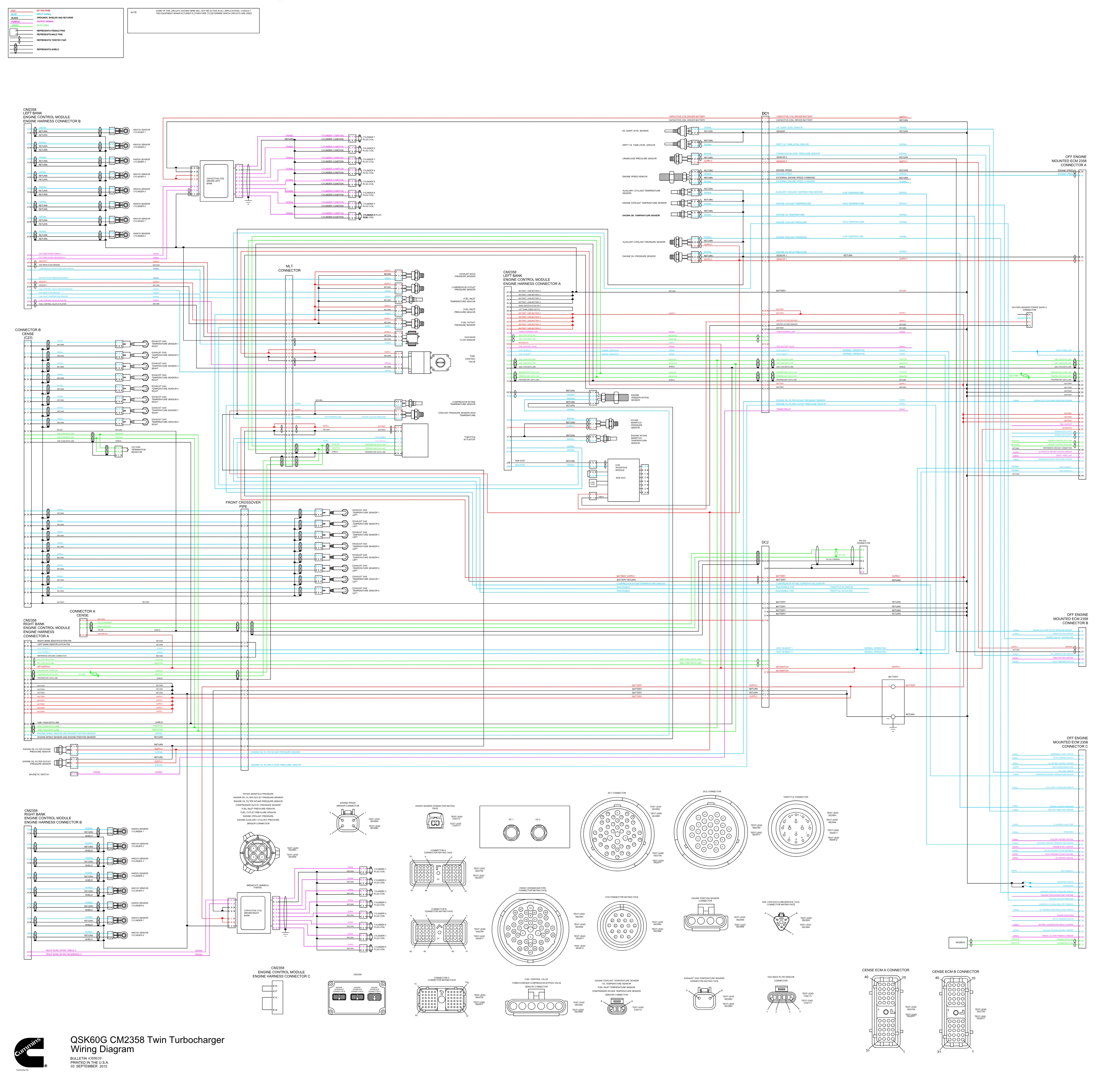 Cummins QSK60G CM2358 TURBO wiring document – 4388639 – PDF, 1 - page 1 is available after signing in