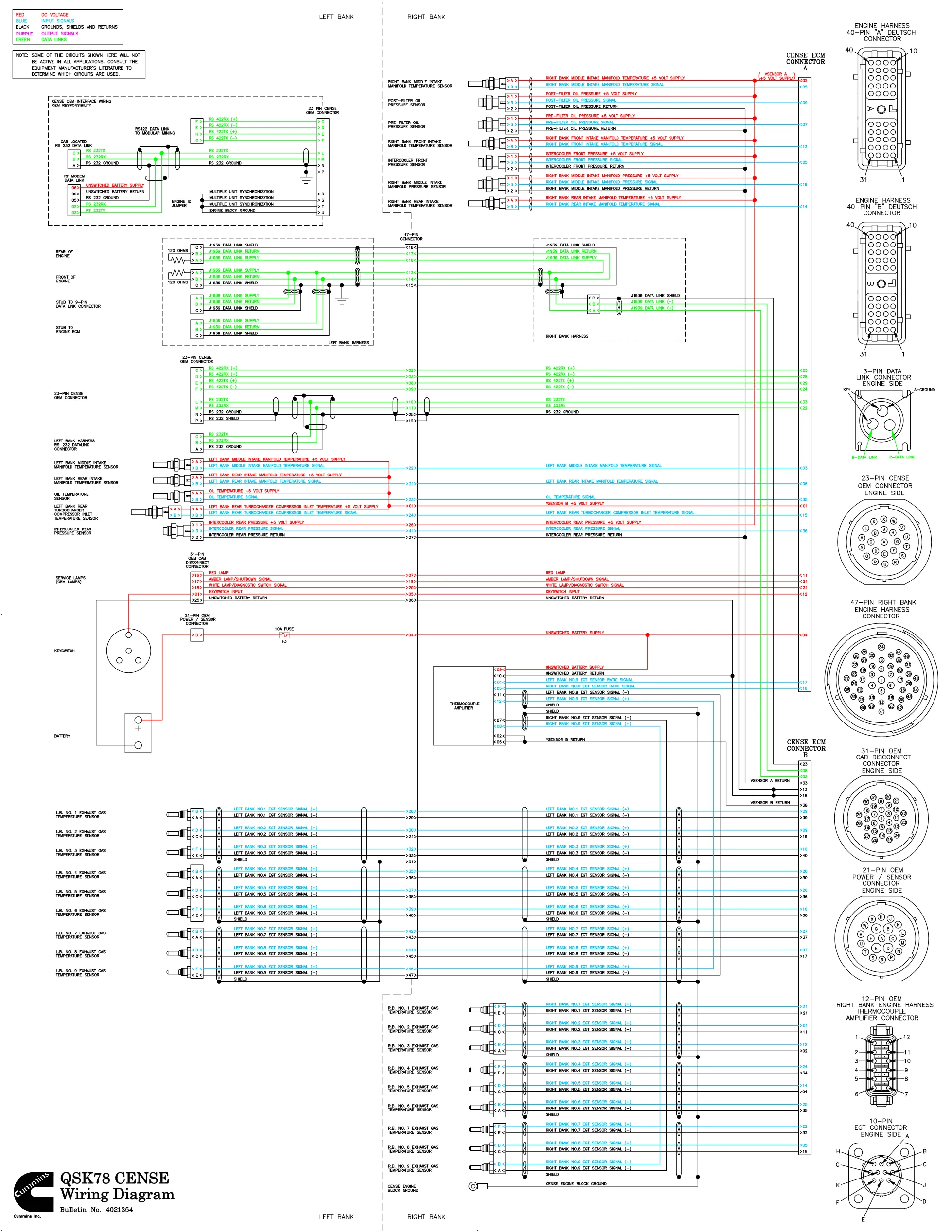 Cummins QSK78 Cense Document — 4021354 — PDF, 1 page – Official - page 1 is available after signing in