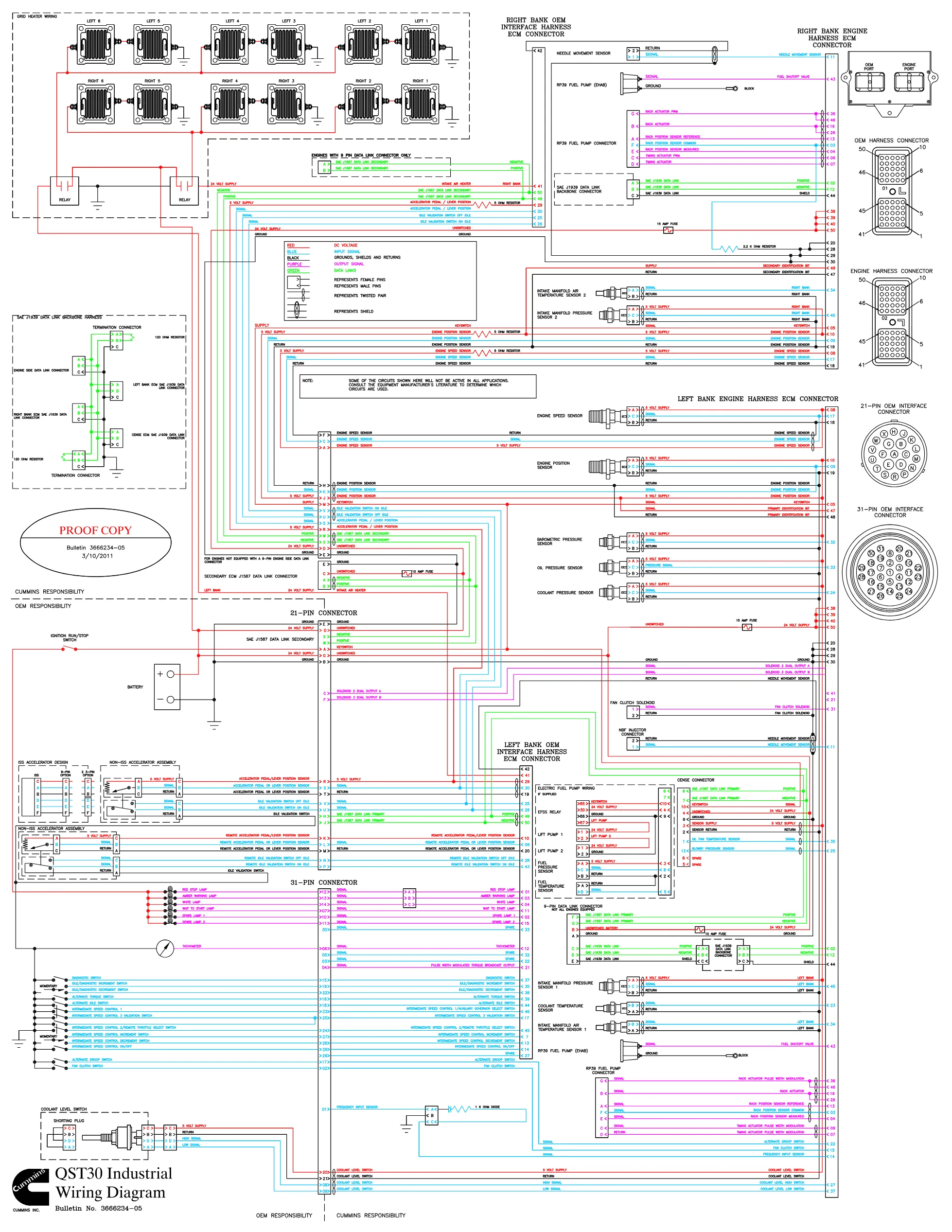 Cummins QST30 CM552 HORSE wiring document – 3666234 – PDF, 1 page - page 1 is available after signing in