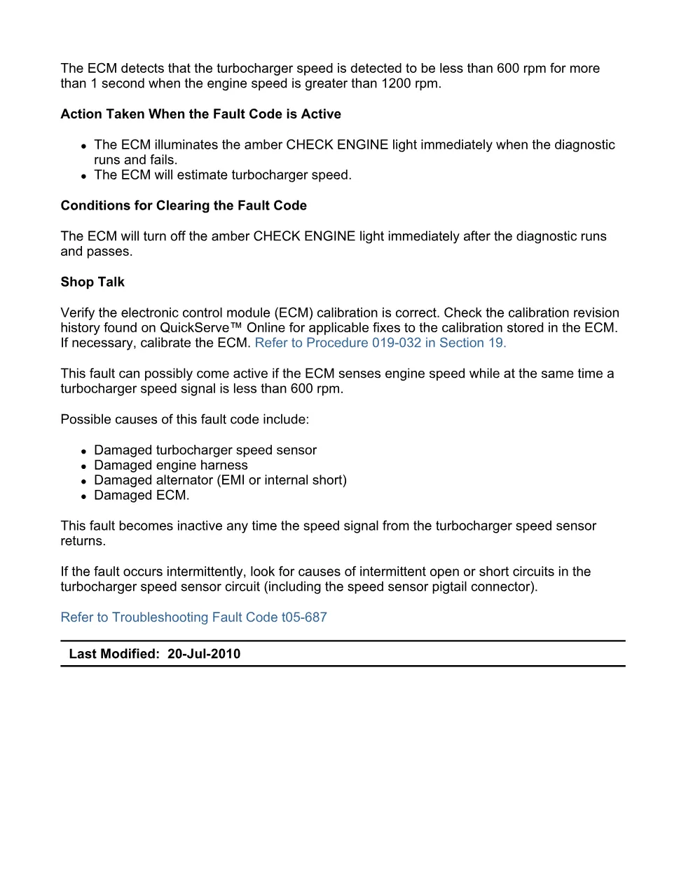 Cummins turbocharger fault troubleshooting manual — Fault Code - preview page 2 of 3