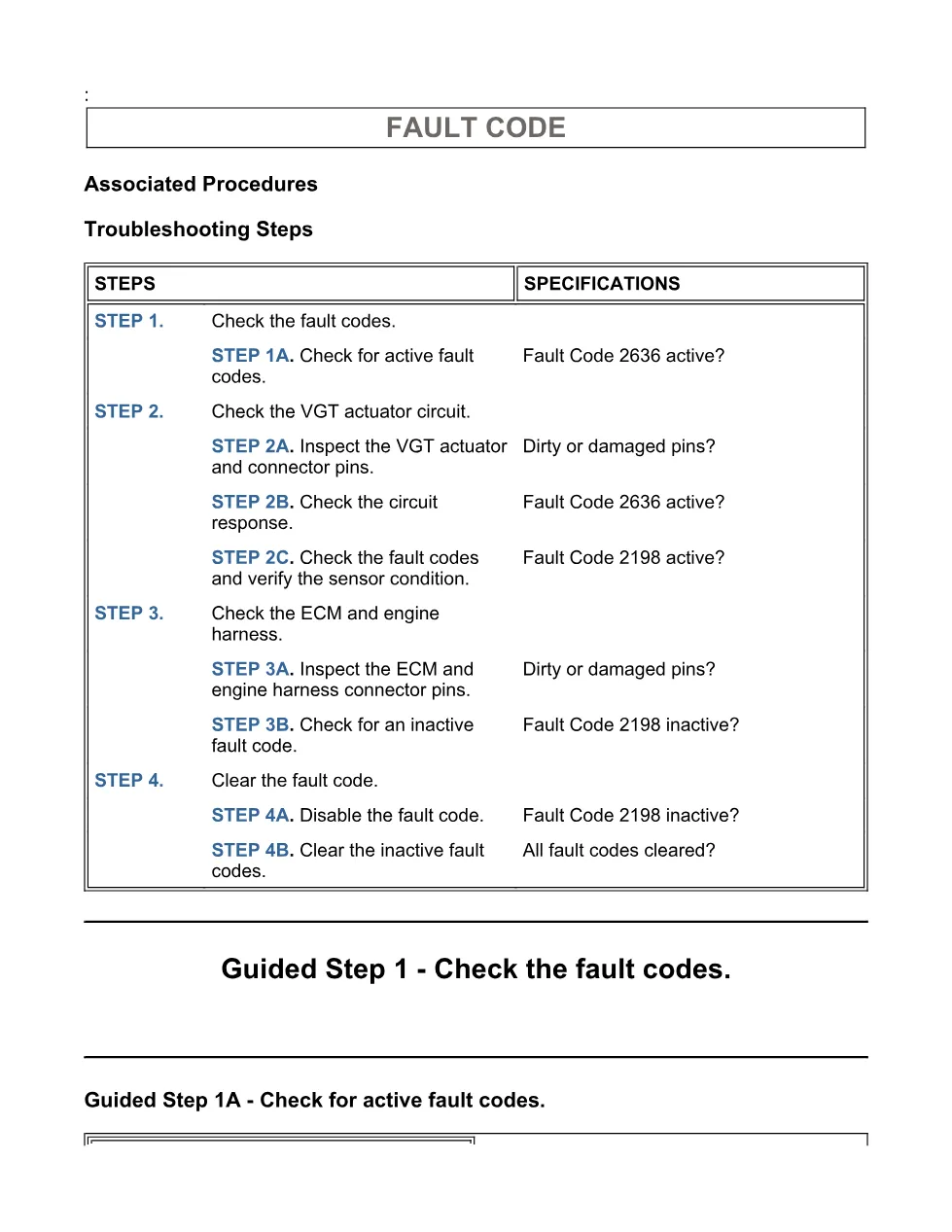 Cummins VGT actuator fault troubleshooting — Code 2198 PDF, 9 - page 3 is available after signing in