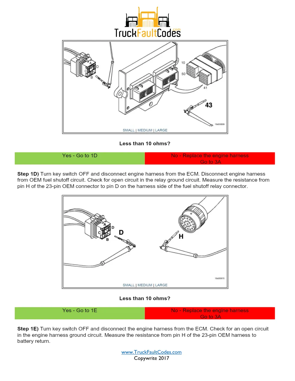 Cummins VP44 relay circuit troubleshooting manual — Fault Code - page 3 is available after signing in