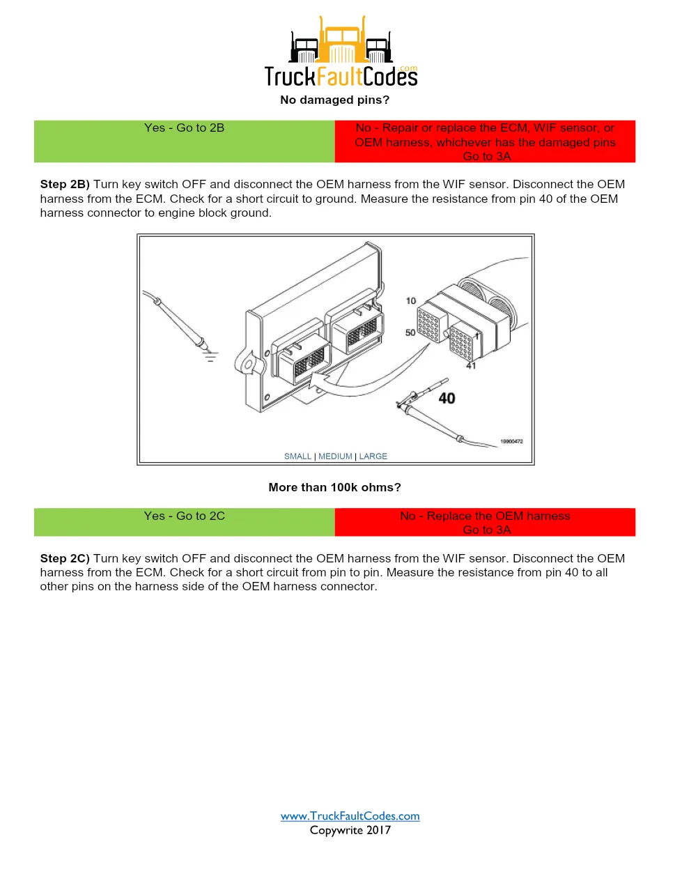 Cummins WIF sensor Circuit Fault Code 429 — PDF, 4 pages – Guide - preview page 2 of 3