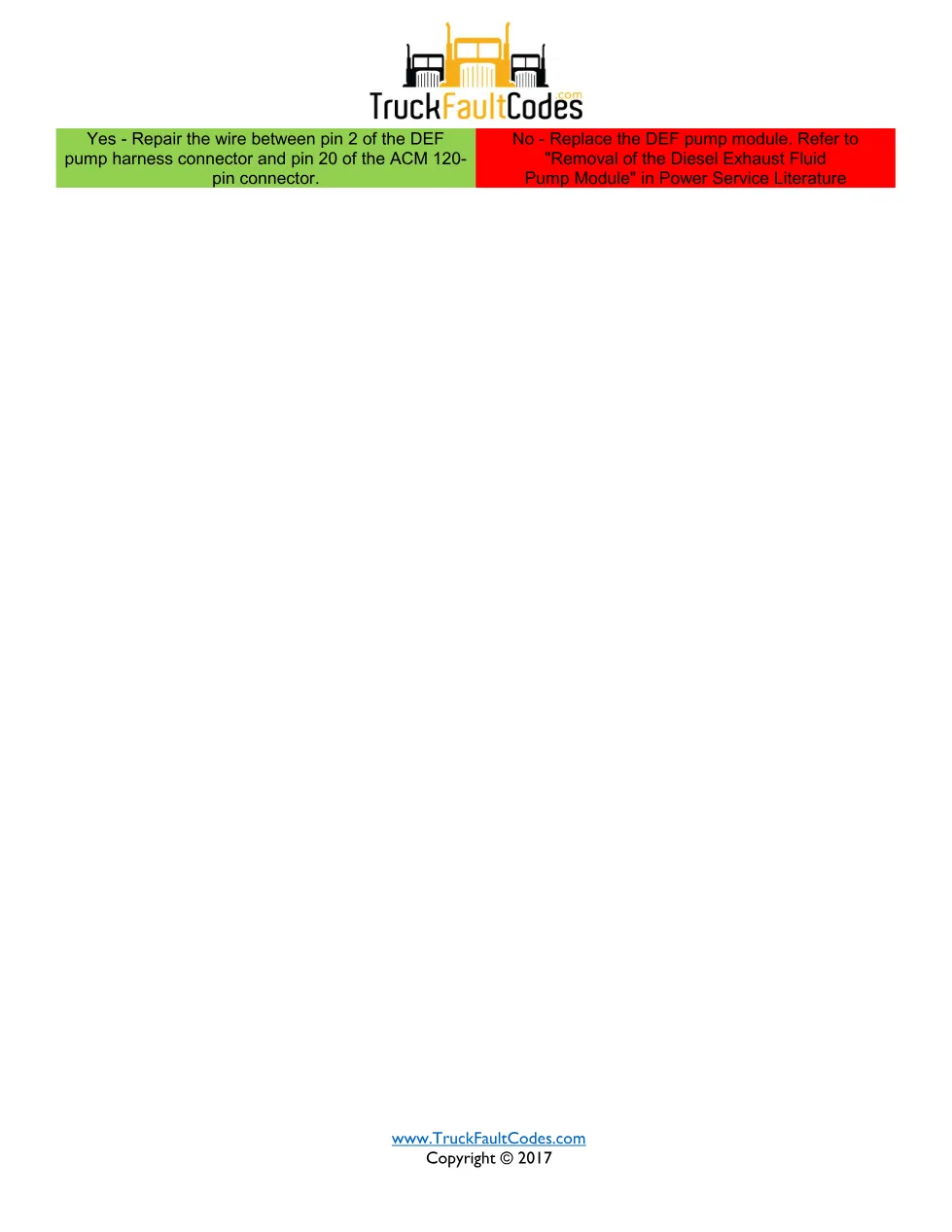 DEF pump circuit open — Detroit DD Series SPN 4375/FMI 5 EPA10 - page 2 is available after signing in