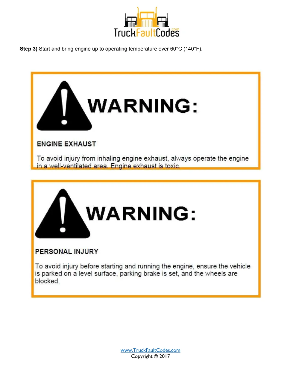 Detroit cylinder 2 misfire Fault Code Troubleshooting Sheet — SPN - preview page 2 of 3