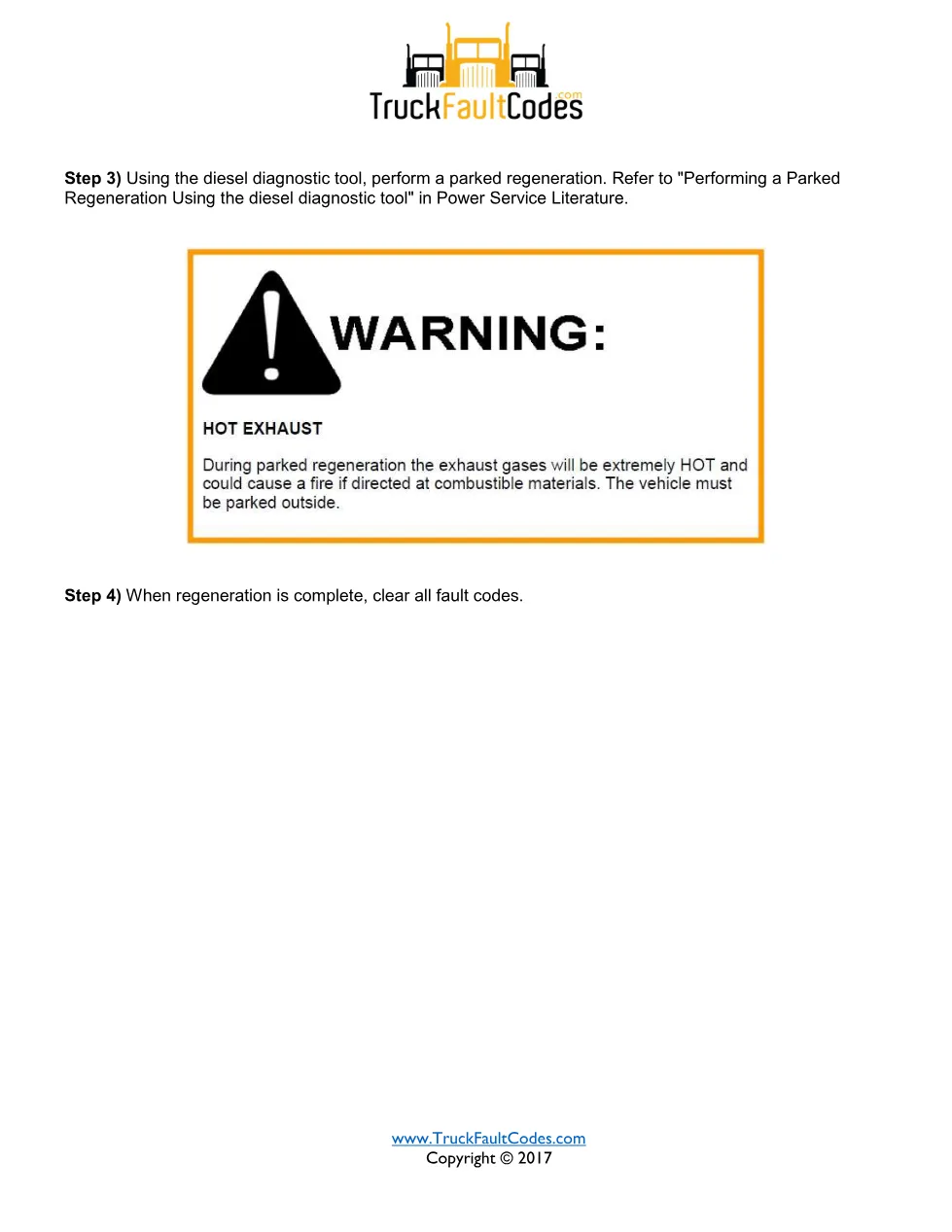 Detroit DPF HC absorption — Detroit SPN 5443 FMI 16 fault code - page 2 is available after signing in