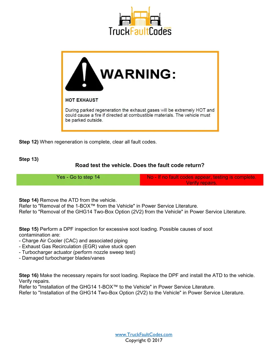 Detroit DPF pressure sensor fault code — SPN 3251 FMI 16 — PDF, 3 - page 3 is available after signing in