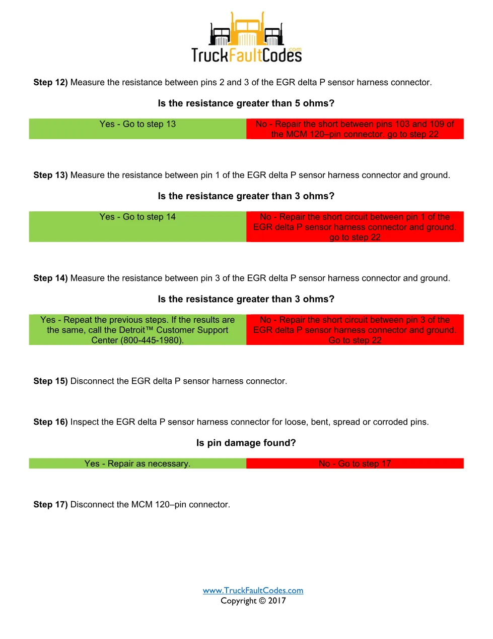 Detroit EGR pressure high — Detroit DD Series DTC SPN 411/FMI 0 - page 3 is available after signing in