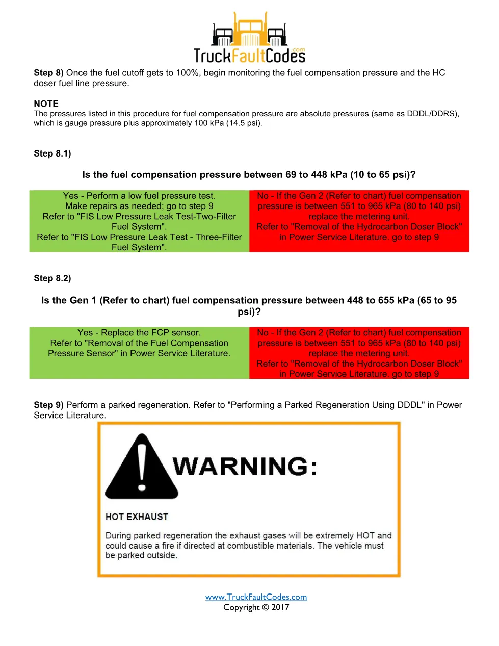 Doser fuel line pressure — SPN 3480 FMI 2 — Detroit DD Series - page 3 is available after signing in