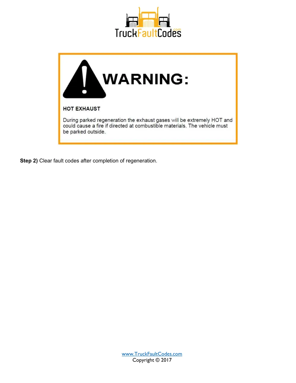 DPF HC absorption warning — Detroit SPN 5443 FMI 15 fault code - page 2 is available after signing in