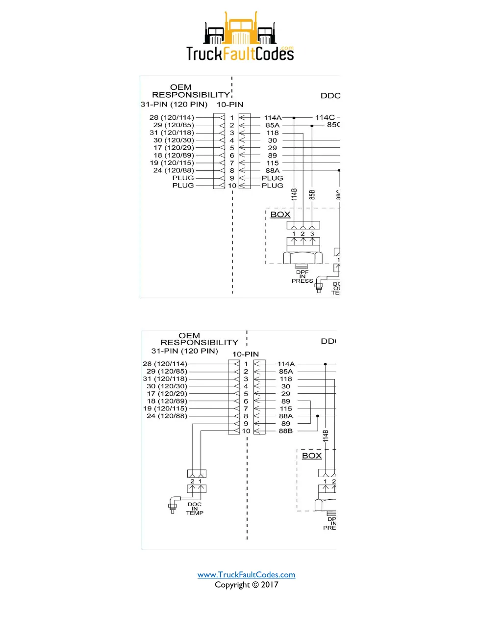 DPF outlet temperature shift — Detroit DD Series SPN 3246/FMI 8 - page 3 is available after signing in