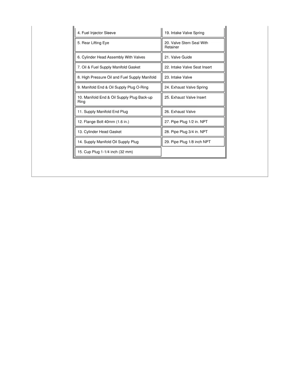 DT466 cylinder head valves — Section 4 engine service manual - preview page 2 of 6