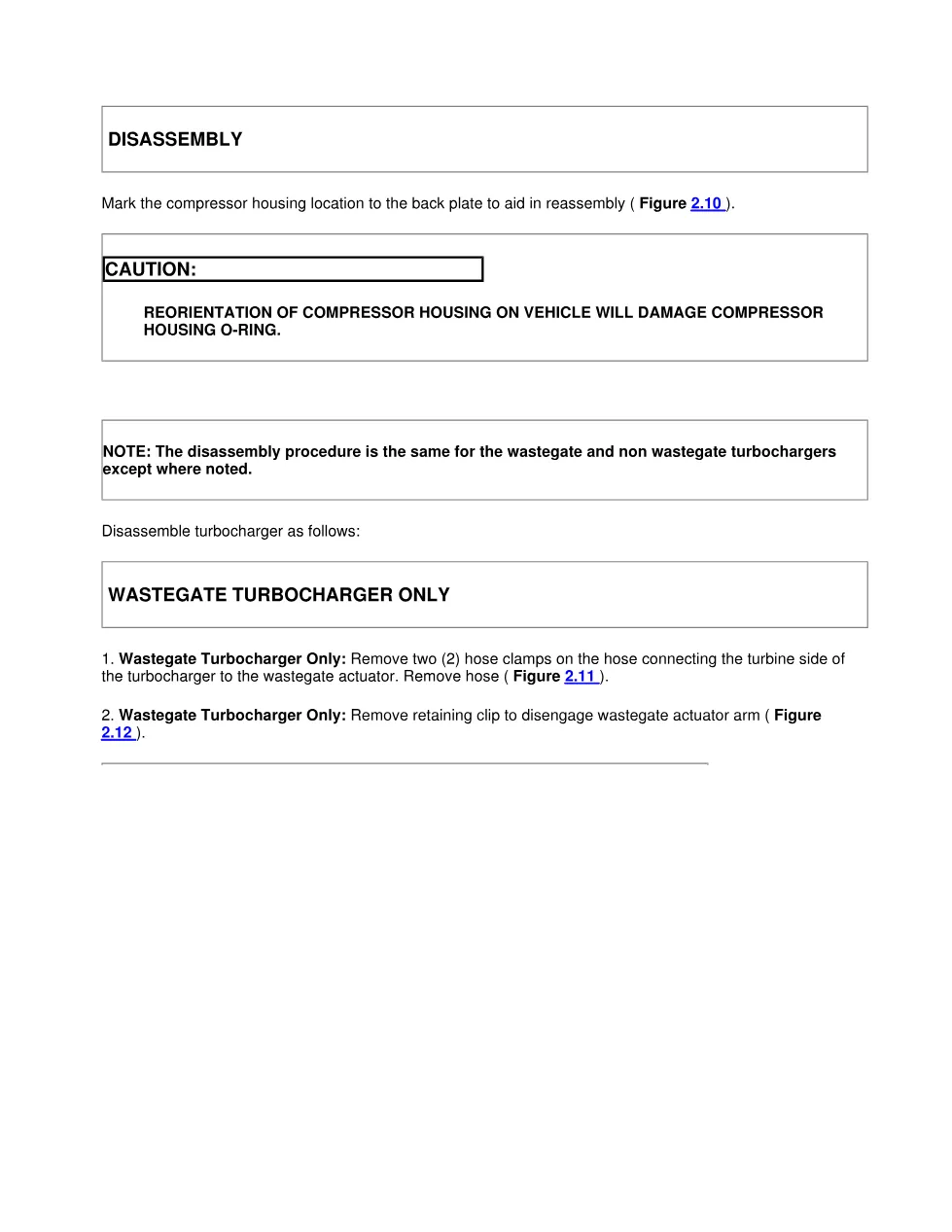 DT466 DT530 Turbocharger — International (2000-2003) Service - preview page 1 of 6