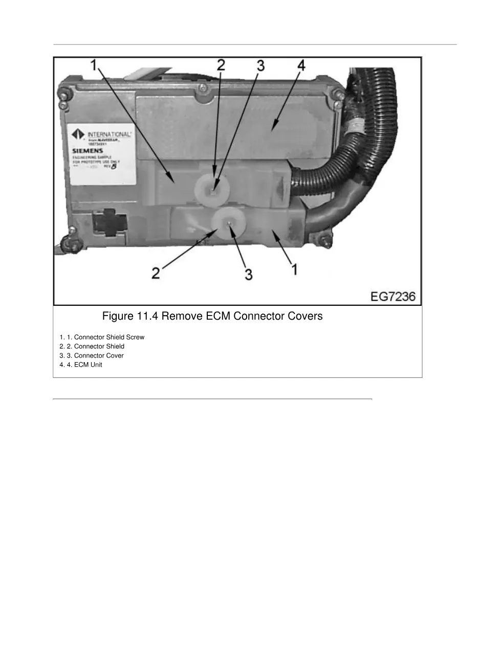 DT466 engine electrical ECM — Electronic Control Module service - preview page 2 of 6