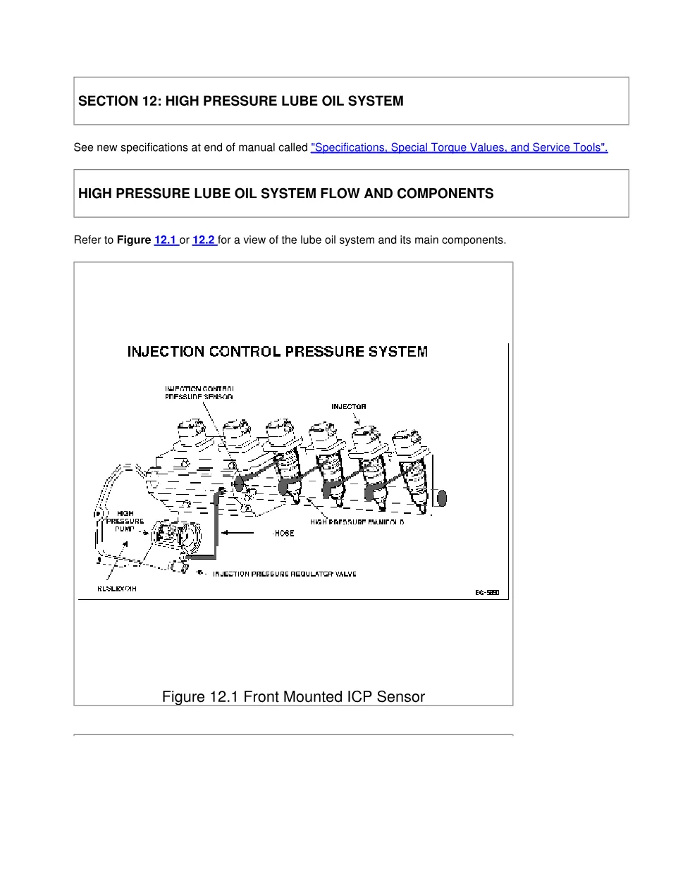 DT466 high pressure pump — High-pressure lube oil system, Section - page 3 is available after signing in