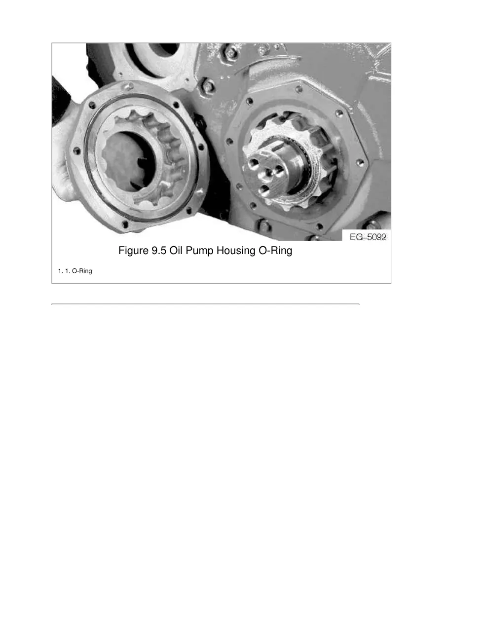 DT466 lubricating oil pump — Section 9 engine service manual - preview page 2 of 6