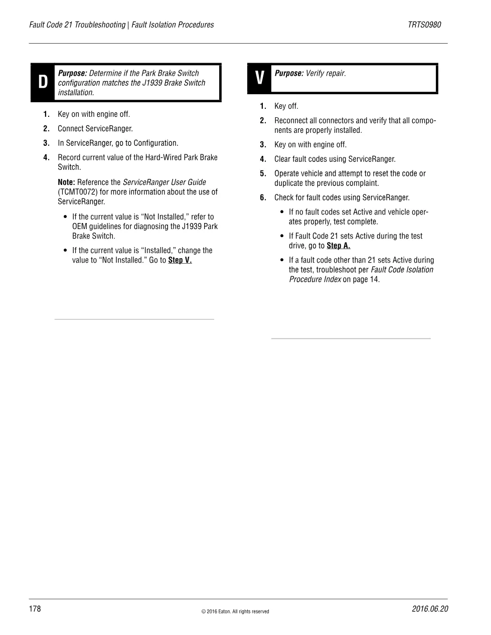 Eaton Fault Code 21 Troubleshooting — Fuller Advantage Park Brake - page 2 is available after signing in