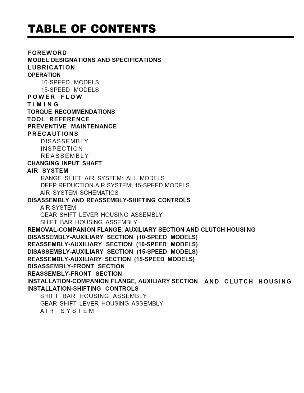 Eaton Fuller transmission rebuild — RTO-14615 Fuller service - preview page 2 of 6