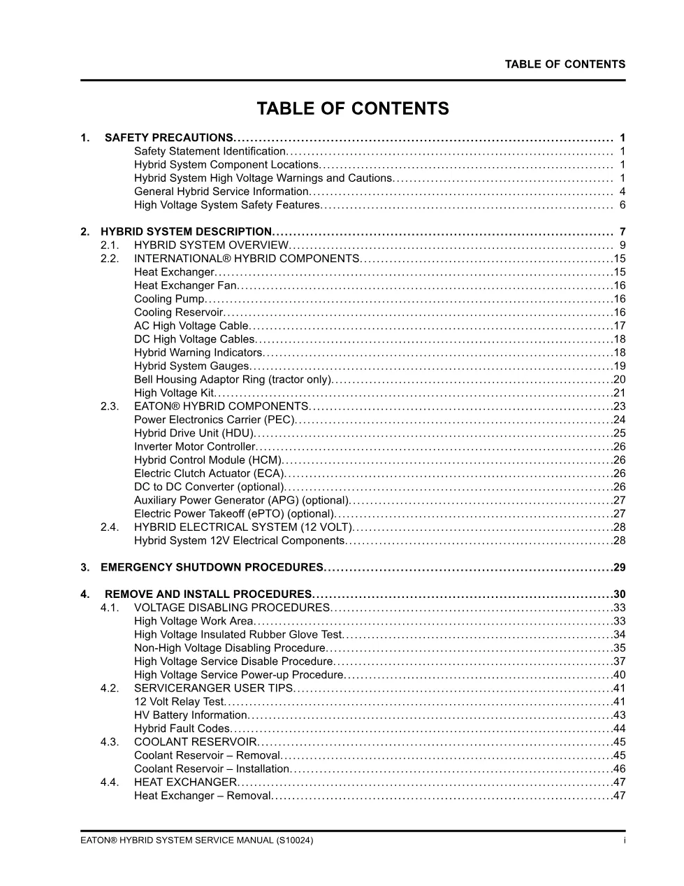 Eaton hybrid system manual — International – International Trucks - page 3 is available after signing in