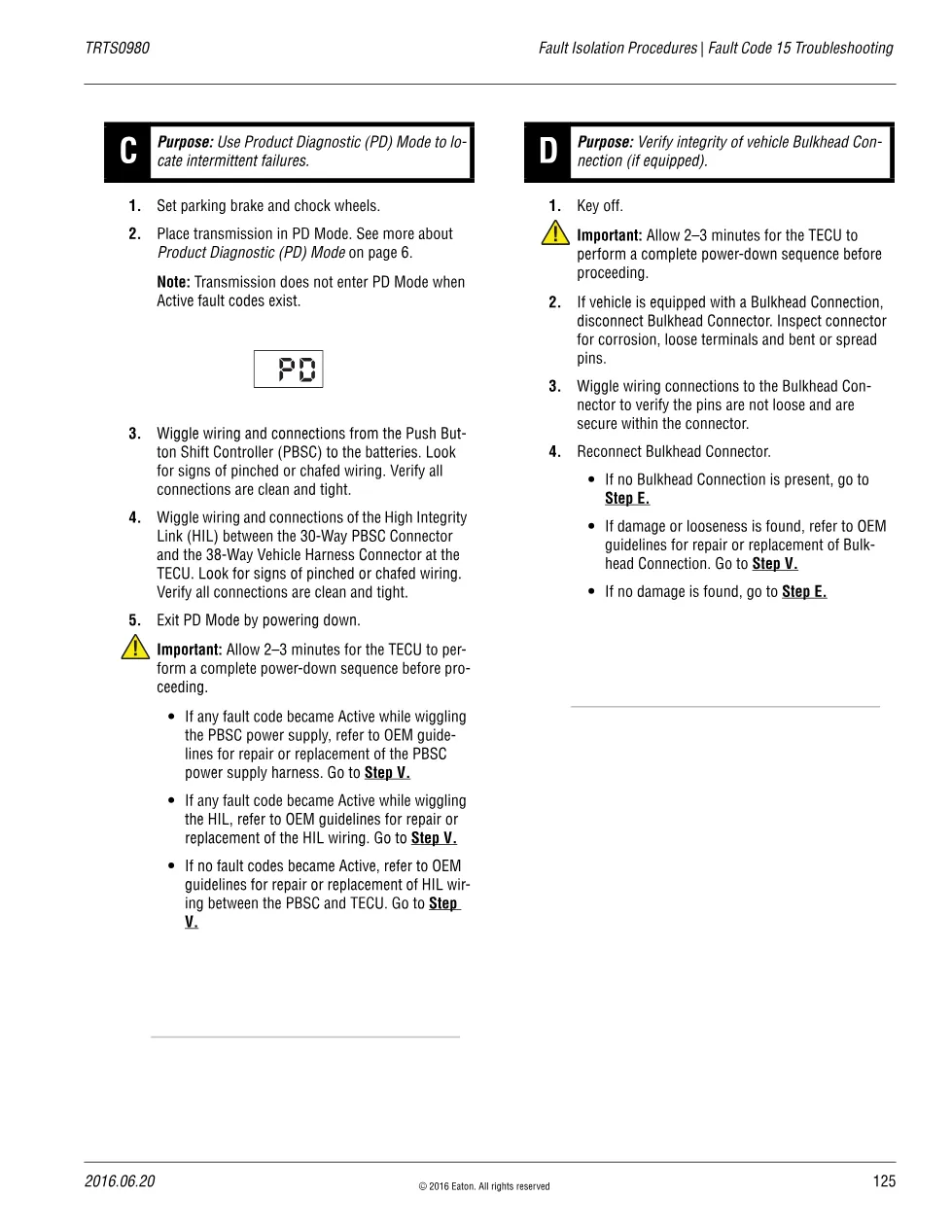 Fault Code 15 Troubleshooting — Eaton Fuller Advantage PBSC, - preview page 2 of 6