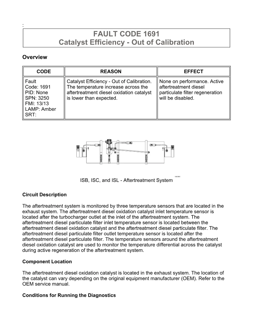 fault code 1691 DTCs troubleshooting manual — Code 1691 PDF, - preview page 1 of 3